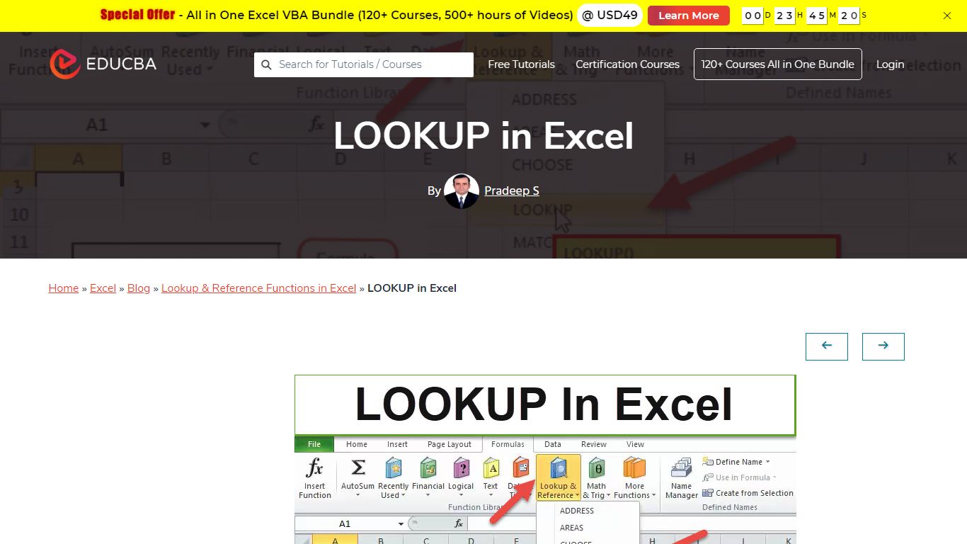 LOOKUP in Excel (Formula, Examples) | How To Use LOOKUP Function? - EDUCBA